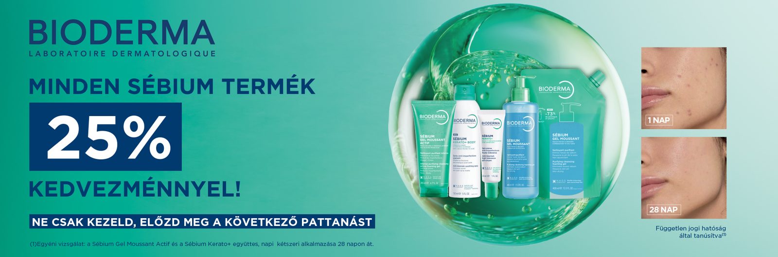 Bioderma Sébium akció — 25% kedvezmény