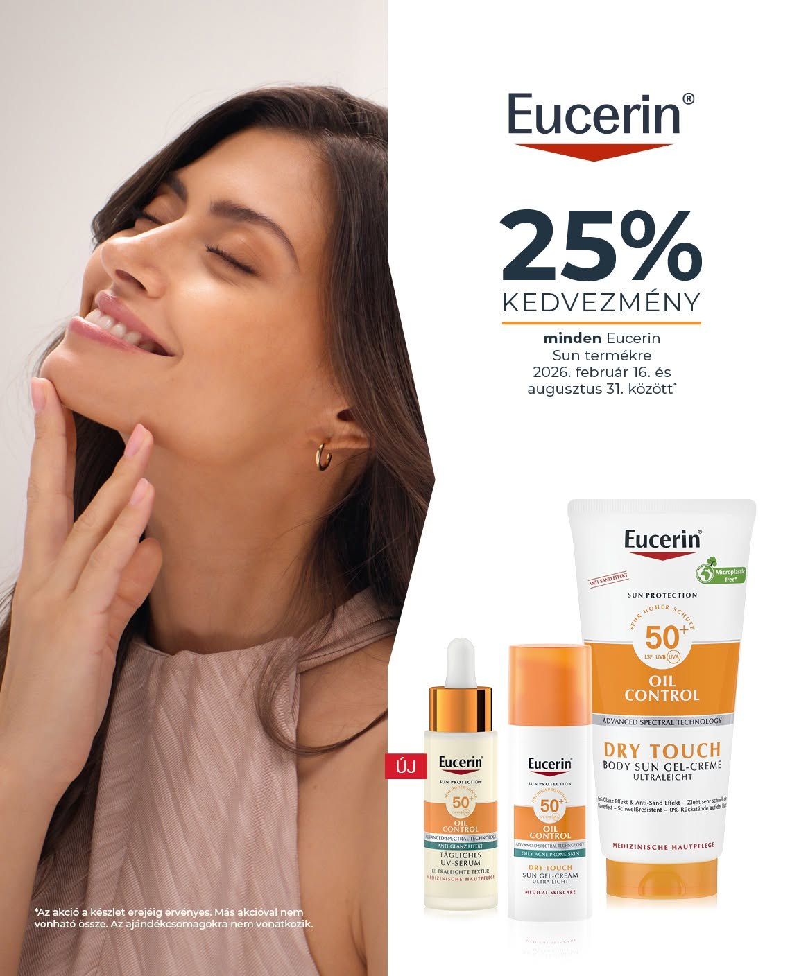 Eucerin Sun akció — 25% kedvezmény