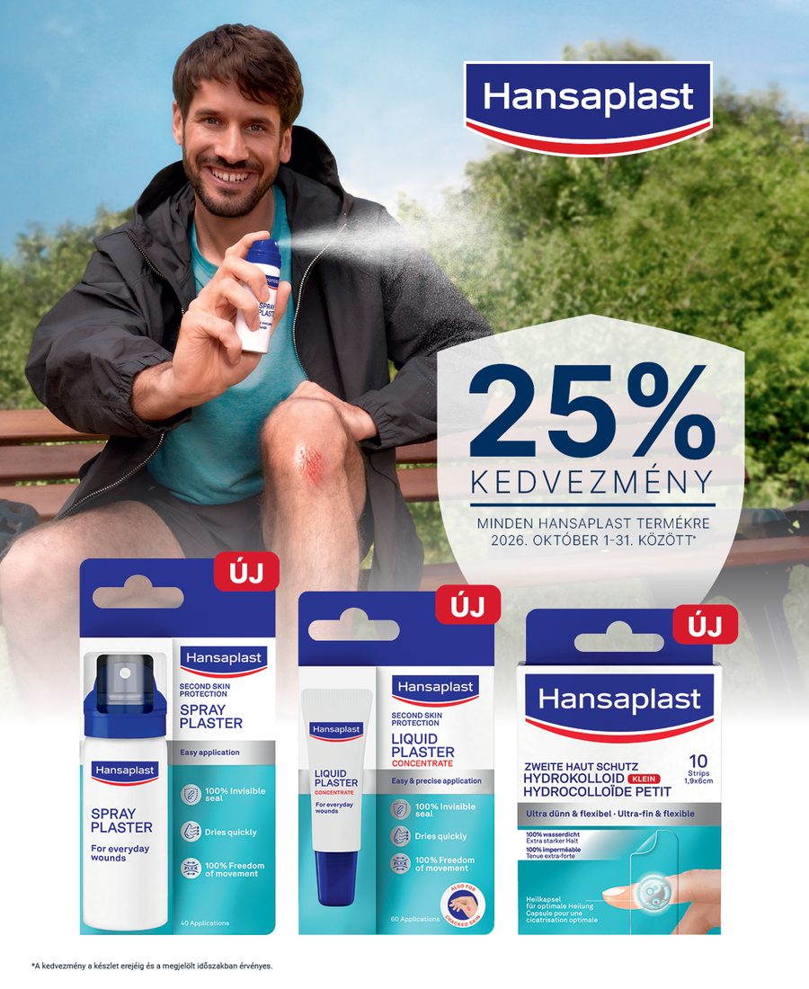 Hansaplast akció — 25% kedvezmény minden Hansaplast termékre