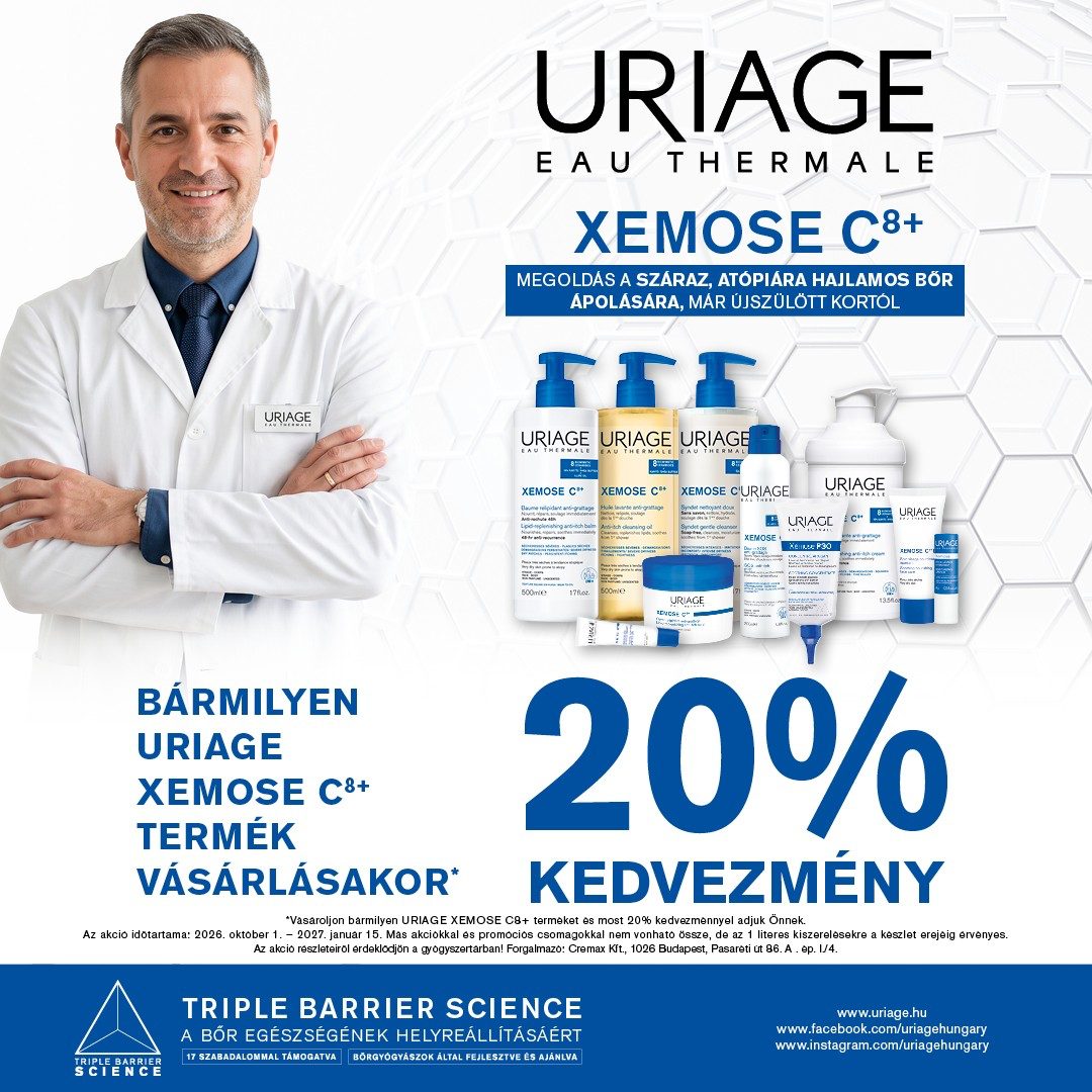 Uriage Xemose C8+ akció — 20% kedvezmény